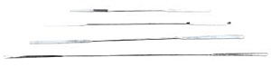 Mikrodoppelspatel, Blattbreite 2 mm, Edelstahl 4301 (Micro spatula, stainless steel 4301)