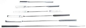 Mikrodoppelspatel, Blattbreite 5 mm, Edelstahl 4301 (Micro spatula, stainless steel 4301)