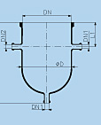 Cylindrical kettle PZ/KZA ungraduated with necks DN 25 KZA ,borosilicate glass 3.3
