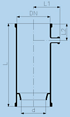 Fractional cylinder PZ with side neck DN 25 KZA,borosilicate glass 3.3