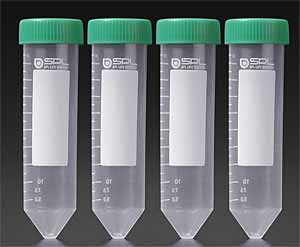 Zentrifugenrhrchen 40 ml, 20000g, konisch mit Schraubverschluss, steril, VE = 100 Stck im Beutel, Unterverpackung 10 Stck,  graduiert, 30 x 115 mm<br>Laborbedarf, Zentrifugenrhrchen