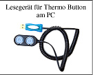 USB-Reader-Kabel zum Auslesen der Thermo Button mit Hilfe eines PC und der Internetplattformen ThermoTrack Online oder Webserve<br>Laborbedarf,Temperaturdokumentation,Temperaturmessung