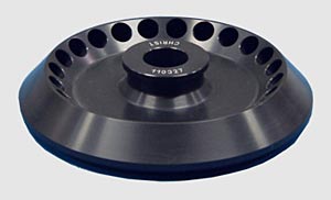Winkelrotor aus Aluminium, schwarz eloxiert, fr 24 Gefe 2,5 ml mit Rund- oder Flachboden,  fr RVC 2-18 CDplus, Gefabmessungen: max.  12 x 36 mm lang,  Anstellwinkel 40, Gesamtfassungsvermgen: 3 Rotoren fr insgesamt 72 Gefen</p>Aluminium angle rotor, black anodized, to accommodate 24 x 2,5 ml vials with round or flat bottom, for RVC 2-18CDplus, dimensions of vessels: max.  12 x 36 mm long, angle of attack: 40, total capacity: 3 stacked rotors for 72 vessels</p>Laborbedarf,Zentrifugen,Vakuumzentrifugen,Rotoren,Rotor fr Gefe 2.5ml Rund oder Flachboden
