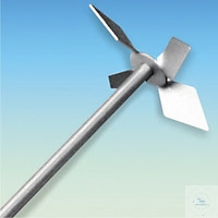 Rhrer PL121, Bltter diamantfrmig, mit 4 Blttern, Stangen-Durchmesser: 10 mm</p>Impeller, diamond type, PL121, 4 blades,   blade: 100 mm, rod  10 mm, length: 650 mm,  stainless steel</p>Laborbedarf,Probenbearbeitung,Rhrwerke,Rhrer Diamantform