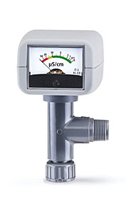 Leitf�higkeitsmessger�t 100AC, analog, zur Montage auf einer Ionenaustauscherpatrone Edelstahl, Preisaktion bis  31.08.2025</p>Conductivity meter 100AC, analog, for mounting on a stainless steel ion exchange cartridge, special offer until  31.08.2025</p>Laborbedarf,Wasseraufbereitung,Ionenaustauscherzubeh�r,Leif�higkeitsmessger�te