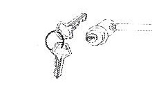 Schlo fr Schublade fr Arbeitstische Edelstahl<br>key-lock for Drawer for stainless steel table<br>Laborbedarf,Edelstahlmbel,Edelstahlschubladenzubehr