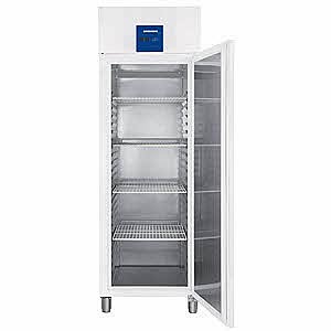 Gefrierschrank GGPv 6520-41 ProfiLine mit Umluftkhlung, Brutto-/Nettoinhalt: 597/465 Liter, Auenmae (BxTxH): 700 x 830 x 2120 mm,1874kWh/a,Gehuse Stahl pulverbeschichtet (Ansicht wei)</p>Freezer GGPv 6520-41 ProfiLine with convection cooling, gross / net content: 597/465 liters, external dimensions (WxDxH): 700 x 830 x 2120 mm, 1874kWh / a, housing powder-coated steel (view white)</p>Laborbedarf,Khltechnik,Khlschrnke,Gefrierschrnke Gewerbe,GGPv 6520-41