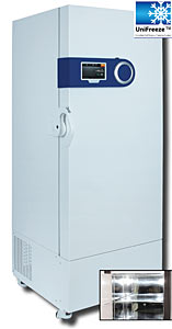 Ultratiefkhlschrank -86C Typ 503l, Einkompressorgert, filterlos Dank Blockkondensator</p>upright-typ Ultra low refrigerator -86C 503l , filter free mechanism</p>Laborbedarf,Kltetechnik,Ultratiefkhler,-86C