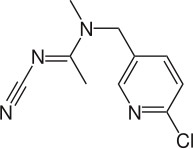 Acetamiprid CAS 135410-20-7 Standardsubstanz für die Analytik 1ml Konzentration 100µg/ml in Aceton<br>Suchworte: Laborbedarf, Chemikalien,Standards