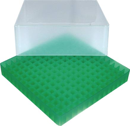 Kryobox B32 GLW� H�he = 52 mm mit Raster 14 x 14 f�r Mikrotiter-Tubes 1,2 ml