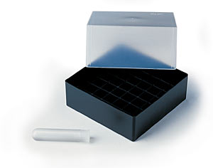Kryobox B97 GLW� H�he = 90-85 mm mit Raster 7 x 7 f�r Probengef��e 12 ml, 17 x 77 mm