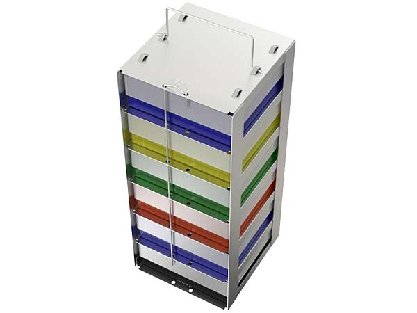 Edelstahlgestell fr Tiefkhltruhen mit Klappgriff fr 6 Kryoboxen Hmax= 54mm<p>Freezer Racks, stainless steel with handle for chest freezers</p>Laborbedarf,Kryozubehr,Edelstahlgestelle fr Tiefkhltruhen