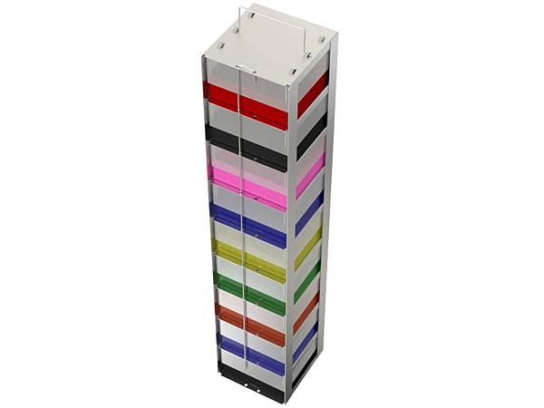 Edelstahlgestell fr Tiefkhltruhen mit Klappgriff fr 9 Kryoboxen H= 75mm</p>Freezer Racks, stainless steel with handle for chest freezers</p>Laborbedarf,Kryozubehr,Edelstahlgestelle fr Tiefkhltruhen