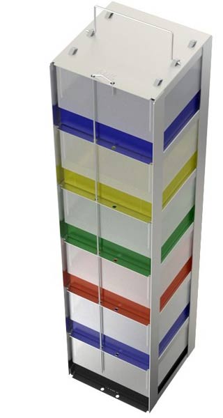 Edelstahlgestell fr Tiefkhltruhen mit Klappgriff fr 6 Kryoboxen H= 95mm</p>Freezer Racks, stainless steel with handle for chest freezers</p>Laborbedarf,Kryozubehr,Edelstahlgestelle fr Tiefkhltruhen