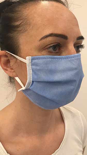 Maske f�r Mund- und Nasenbereich Typ Medical,mit eingearbeitem, flexiblen Nasenb�gel, wiederverwendbar, VE=3Stck, sofort lieferbar, bei 60� waschbar</p>Mask for mouth and nose area type Medical, with integrated, flexible nose piece, reusable, PU = 3pcs</p>Laborbedarf,Hygienebedarf,Atemschutz,Atemmaske