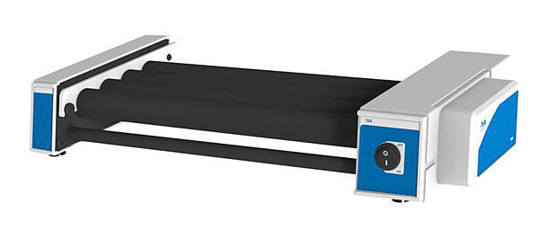 Rollenmischer TR4, 4 Rollen , mit werkzeuglos entnehmbaren Rollen,feste Umdrehungszahl 30U/min<br>Rotating mixer, 4 rolls, tool-free removals rolls, fixed speed approx. 30rpm<br>Laborbedarf, Schteln, Rollenmischer