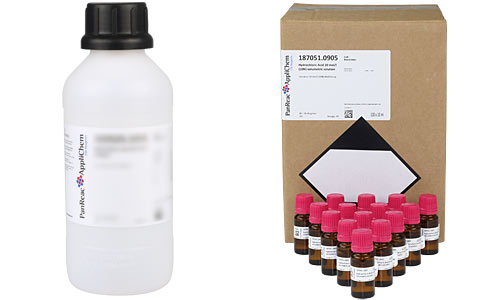 Salzs�ure 10 mol/l (10N) Ma�l�sung 100x10ml</p>Hydrochloric Acid 10 mol/l (10N) volumetric solution100x10ml</p>Laborbedarf,Chemikalien,Massl�sungen,Salzs�ure